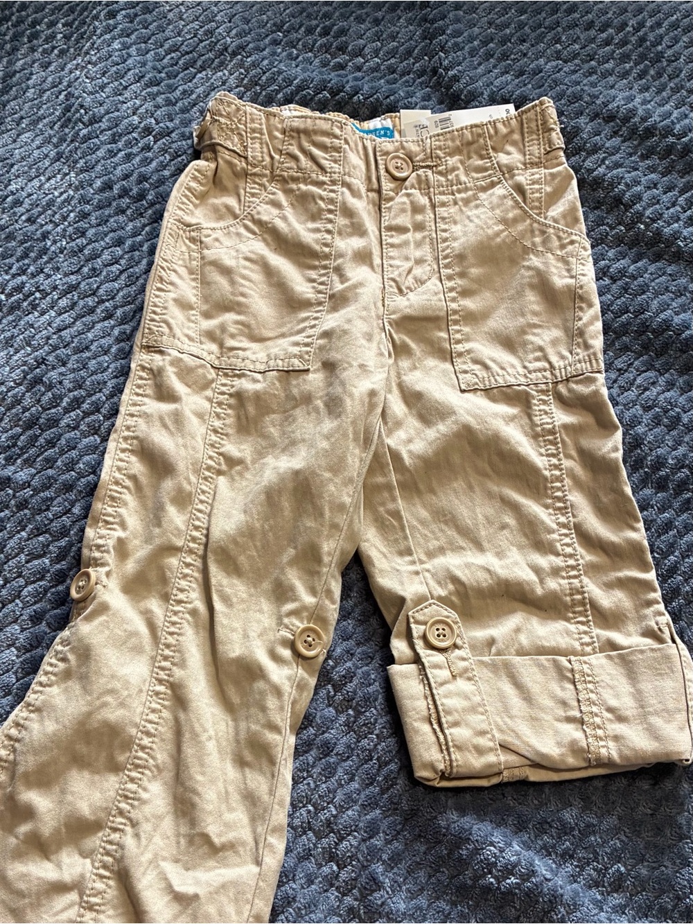 The Children's Place Beige Roll-Up Cargo Pants